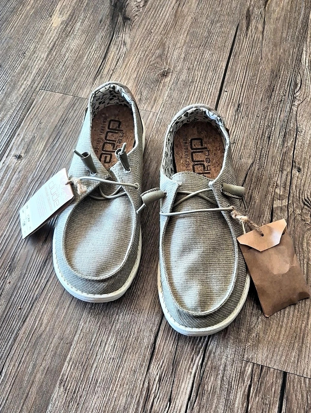 Hey Dude Wendy Chambray Sage Casual Shoes US 9